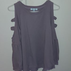 Long Sleeve Cutout Shirt